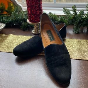 Cole Haan black suede loafer